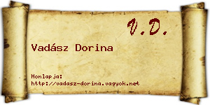 Vadász Dorina névjegykártya