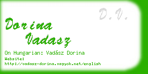 dorina vadasz business card